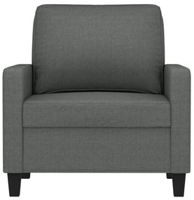 Poltrona 60 cm tecido cinzento-escuro