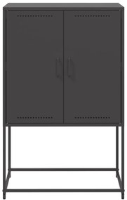 Aparador alto 68,5x38,5x107 cm aço preto