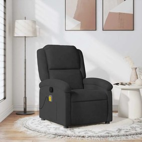 Poltrona de massagens reclinável veludo preto