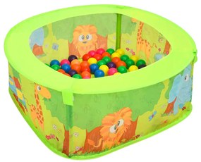 Piscina de bolas com 300 bolas para crianças 75x75x32 cm