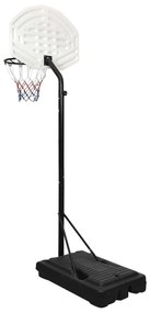 Tabela de basquetebol 237-307 cm polietileno branco