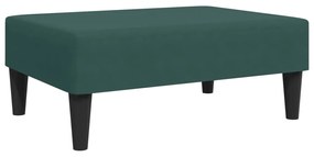 2 pcs conjunto de sofás veludo verde-escuro