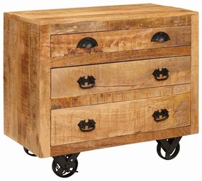 vidaXL Armário lateral Castanho 70 x 38 x 63 cm
