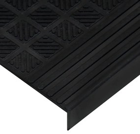 Tapetes para degraus de escada 10 pcs 25x75 cm borracha