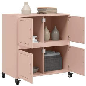 Aparador 68x39x72 cm aço rosa