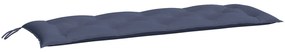 Almofadões banco jardim 2 pcs 150x50x7cm oxford azul-marinho