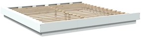 Estrutura de cama 180x200 cm derivados de madeira branco