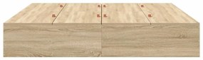 Estrado de Cama em Carvalho Sonoma 200x200 cm
