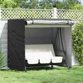 vidaXL Cobertura para baloiço de exterior Preto