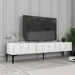 Unidade TV Lyon – Branco e Preto – 180 cm x 42 cm x 35 cm