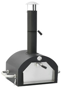 310116 vidaXL Forno para pizzas de exterior com pedra para pizza