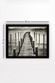 Pintura Decorativa em MDF com Moldura SC0752 – Multicolor – 41 x 56 cm