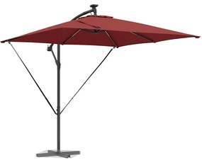 Guarda-sol de Bananeira Cantilever Terracota 249 x 249 x 250 cm