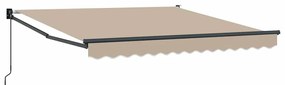Toldo Retrátil Manual Bege 350x250 cm