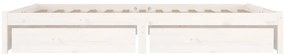 Estrutura cama c/ gavetas 180x200 cm tamanho Super King branco