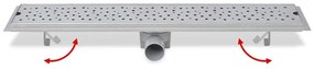 Dreno de chuveiro linear bolhas 730x140 mm aço inoxidável