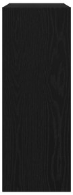 Mesa Console de Carvalho Preto - 78x30x80 cm - Feita de Madeira Engenh