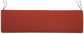 Confortável almofada terracota para banco de jardim 169 x 50 x 5 cm VIVARA  Beliani
