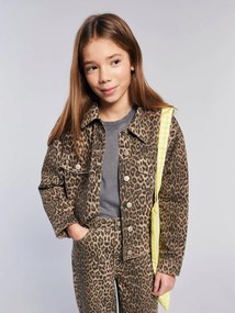 Casaco leopardo, oversize, da JONEN bege