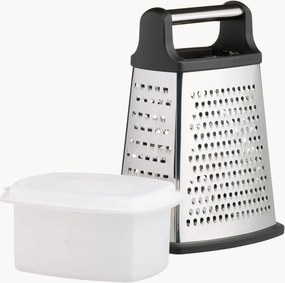 Ralador de quatro faces em aço inoxidável com recipiente coletor Classic