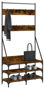 Conjunto de Entrada - Bengaleiro c/ arrumação de calçado 90x34x184 cm