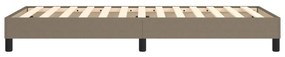 Estrutura cama sem colchão 90x200 cm tecido cinza-acastanhado