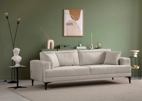 Sofá de 3 Lugares Astana – Ecru – 100x78x234 cm
