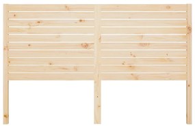 Cabeceira de cama 146x4x100 cm pinho maciço