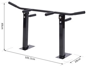 Barra De Queixo-Up Chin-Up Aptidão Que Estica Teto Haste De Montagem 2 Pegas