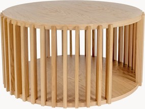 Mesa de centro redonda em madeira Drum