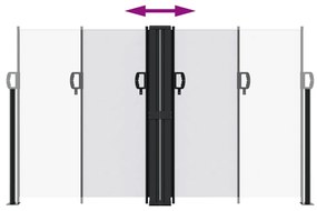 Toldo lateral retrátil 140x1200 cm branco