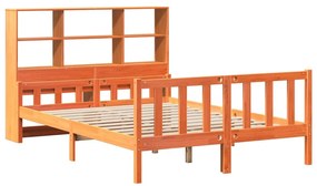 Cama com estante sem colchão 160x200 cm madeira maciça
