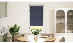 vidaXL Estore de rolo 60 x 120 cm, Marinho / Azul