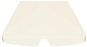 Toldo suplente baloiço jardim 188/168x145/110cm creme
