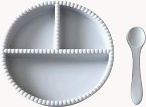 Conjunto de refeição infantil em silicone Little Bubble, conjunto de 2
