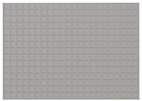 Manta pesada 7 kg 155x220 cm tecido cinza