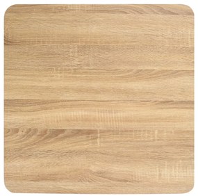 Mesa bistrô 60x60 cm MDF castanho-claro