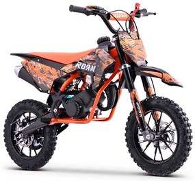 MINI MOTO Crianças MINICROSS gasolina 49cc Roan CRF 10/10" 3.5cv Laranja