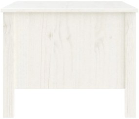 Mesa de centro 100x50x40 cm madeira de pinho maciça branco
