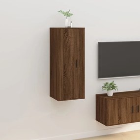 vidaXL Móvel de TV de parede 40x34,5x100 cm carvalho castanho