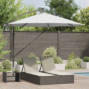 vidaXL Guarda-sol de Bananeira Cantilever Areia 294 x 294 x 248 cm