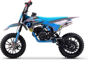 MINI MOTO Crianças MINICROSS gasolina DORADO MD3 49cc 2T 10/10" Com Limitador Velocidade Azul