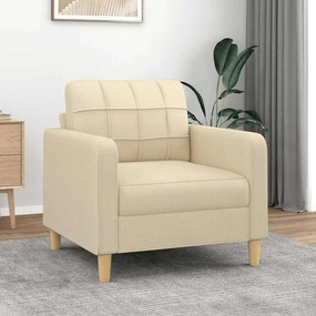 Poltrona 60 cm tecido cor creme
