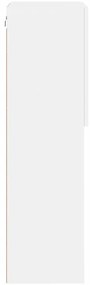 Móvel de TV com luzes LED 40,5x30x102 cm branco