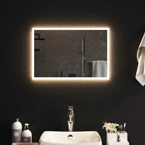 vidaXL Espelho de casa de banho com luzes LED 60x40 cm