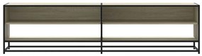 Móvel de TV 180x40x46 cm derivados de madeira carvalho sonoma