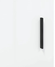 Aparador alto 69,5x31x115 cm derivados madeira branco brilhante