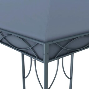 Gazebo com cordões de luzes LED 400x300 cm antracite