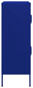 Armário de arrumação aço 80x35x101,5 cm azul-marinho
