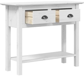 Mesa consola BODO 91x35x74 cm madeira de pinho maciça branco